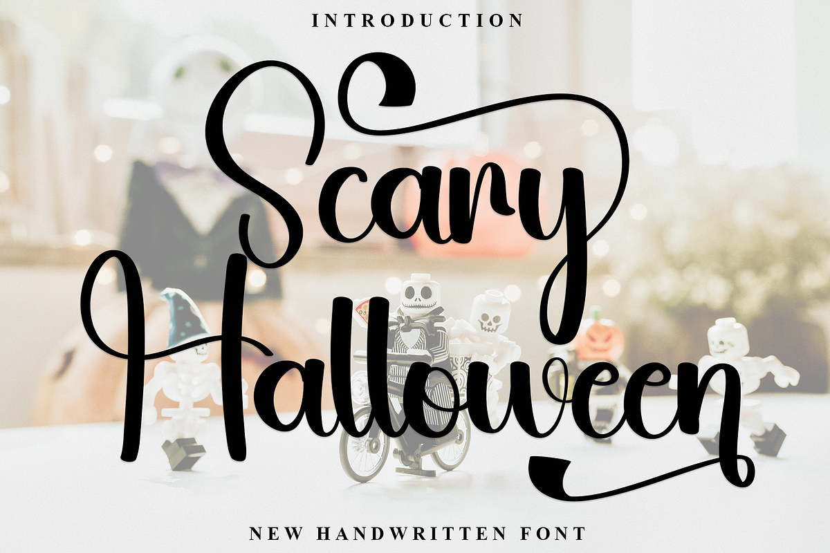 Scary Halloween, a Handwritten Font by InermediaSTUDIO (Photo 1 of 8)