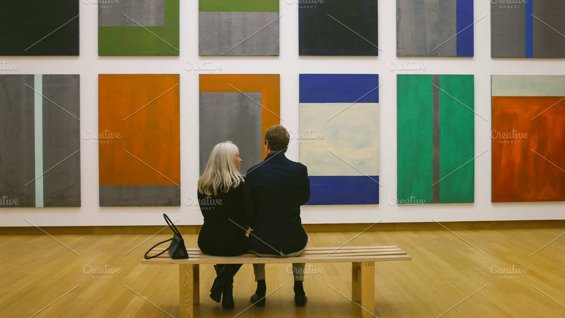 Gallery stock photo containing gallery and art gallery, a Person Photo by vog