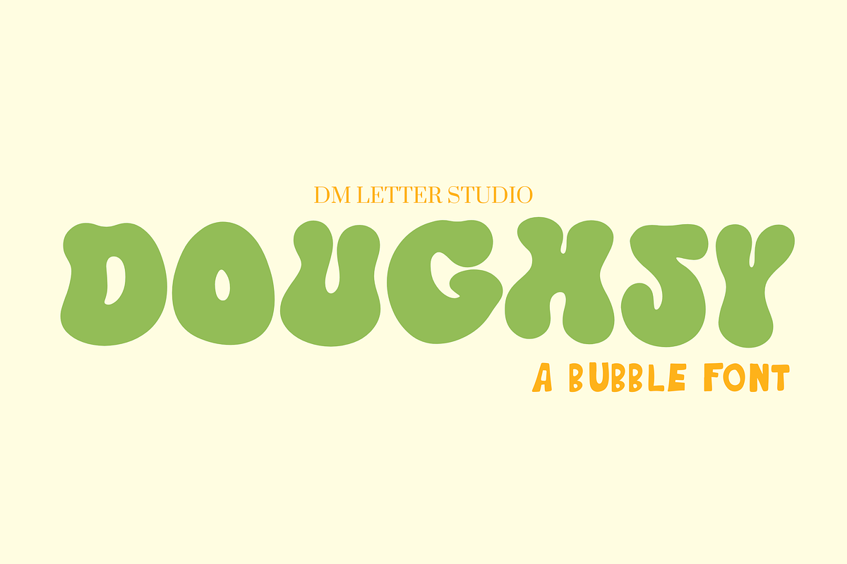 Doughsy, a Sans Serif Font by Dm Studio (Photo 1 of 9)