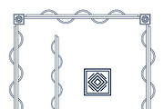 Vine Art Deco Border, a Decorative Illustration by GDL (Thumbnail 1 of 2)