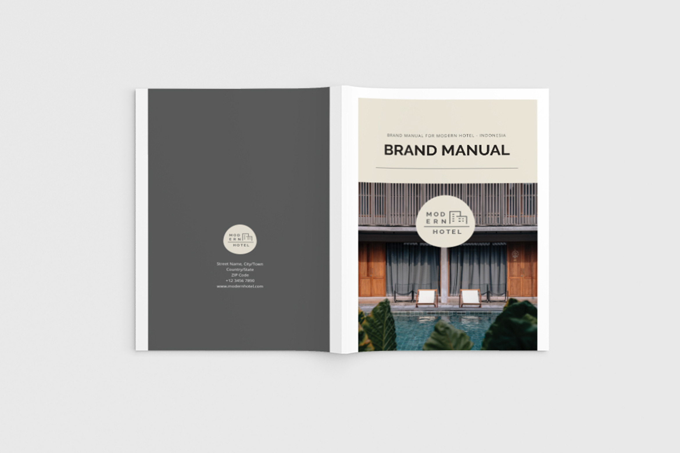 Brand Manual Magazine by Aqr Studio  Creative Market