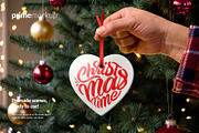 Christmas Ceramic Ornament Mockup, a Product Mockup by PrimeMockup (Thumbnail 3 of 11)