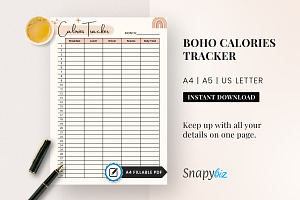 Calorie Tracker, Calorie Chart