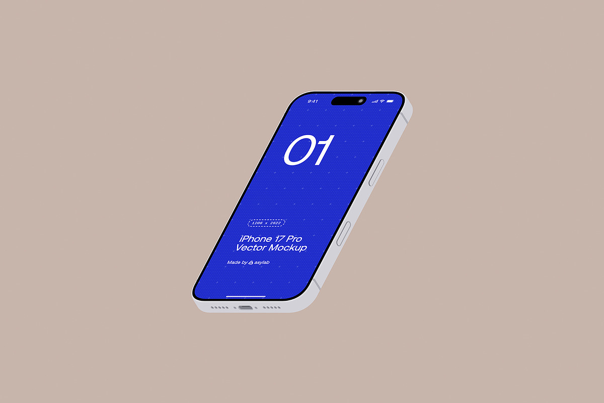 iPhone 17 Pro Vector - 24 Mockups, an iPhone Mockup by Asylab (Photo 29 of 48)