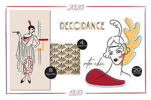 Decodance linear graphic