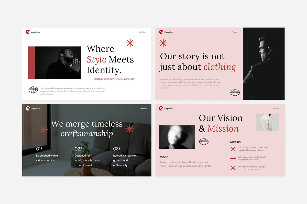 Fashion Brand PowerPoint Template, a Presentation Template by Eklip Studio (Photo 2 of 6)