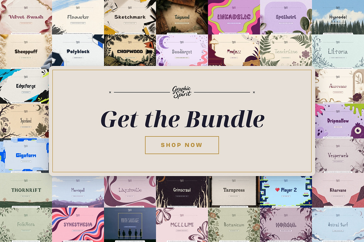 Fonts Bundle III for Creative Design, a Handwritten Font by Graphic Spirit (Photo 8 of 8)