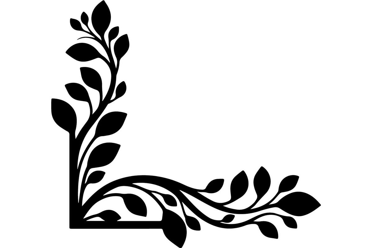 Vintage Baroque Floral Corner Frame, a Decorative Illustration by Creativeshirt (Photo 2 of 20)