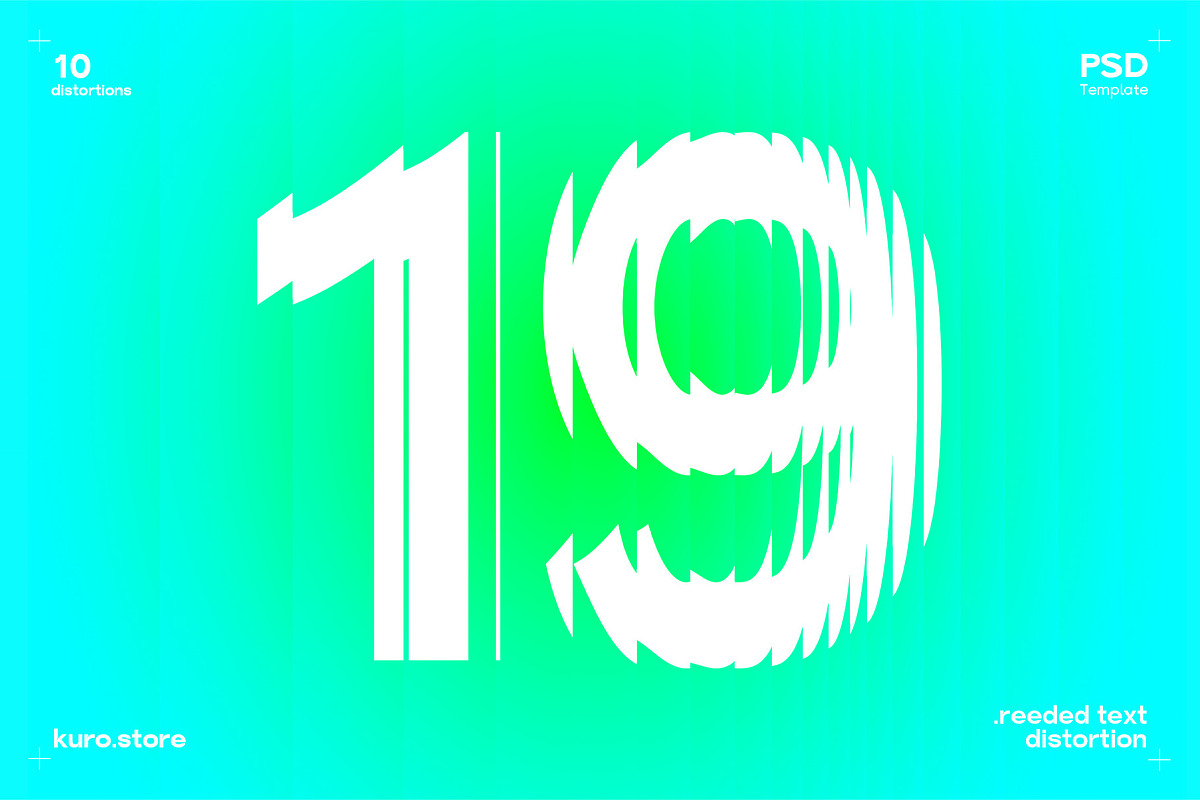 Reeded Text Distortion Effect, a Texture Graphic by kuro (Photo 4 of 10)