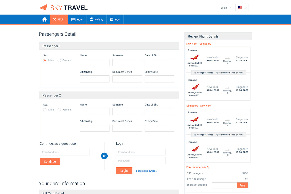 Sky Travel PSD Website Template, a Websites & App Template by WebbyTemplates (Photo 9 of 17)