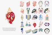 Preppy coastal clipart png set, a Decorative Illustration by Patishop Art (Thumbnail 6 of 12)