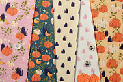 Pumpkins and cats - autumn patterns, a Pattern Graphic by Blue Lela Design (Thumbnail 7 of 12)