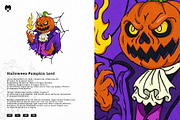 Halloween Pumpkin Lord Scary Jack, an Object Illustration by MEANDSTUDIO (Thumbnail 1 of 3)