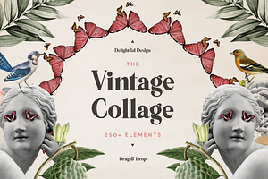 Vintage Collage Illustration Kit