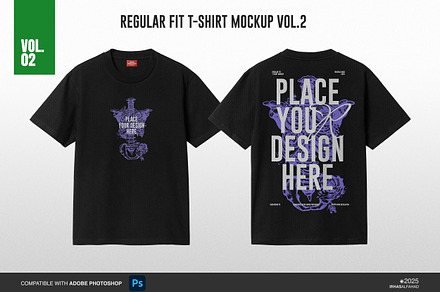 Regular Fit T-shirt Mockup Vol.2