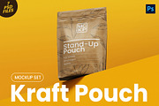 Kraft Pouch Packaging PSD Mockup Set, a Packaging Mockup by Remnand Studio (Thumbnail 1 of 10)
