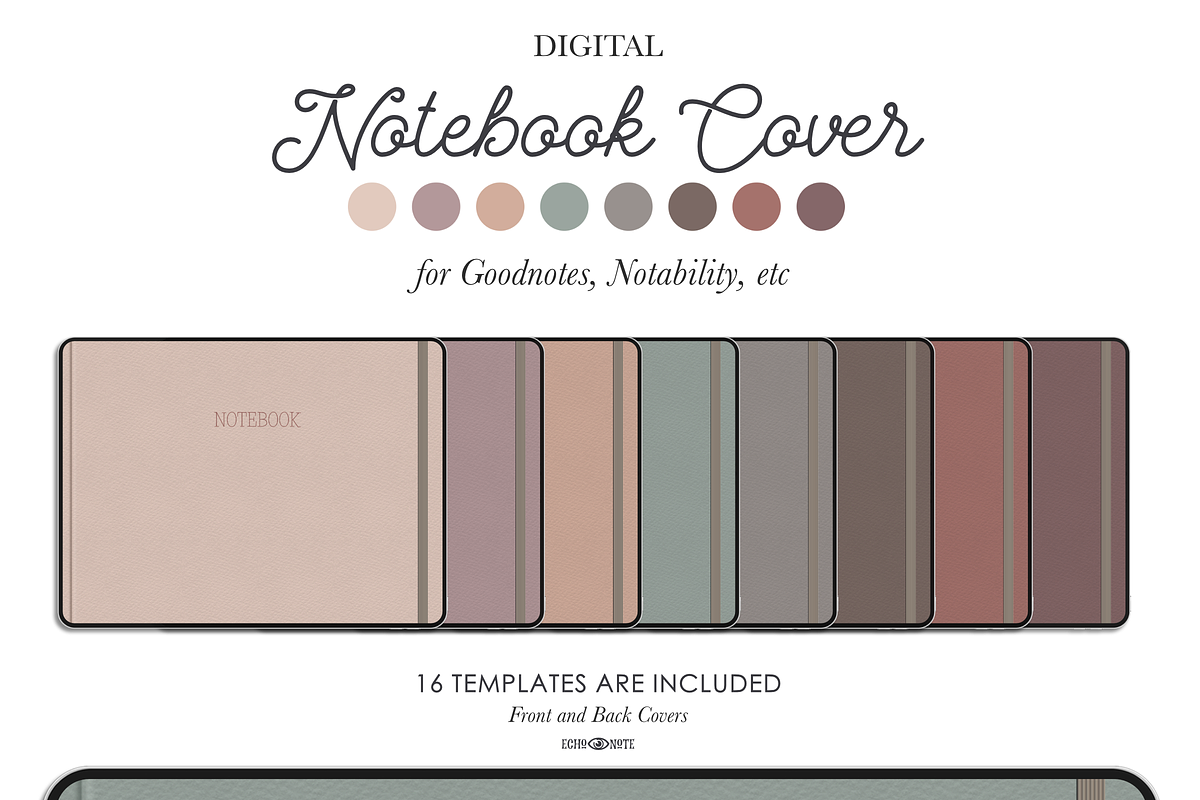 Digital Notebook Covers, a Graphic by EchoDivision (Photo 1 of 3)