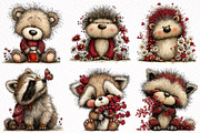 Whimsical Woodland Summer Animals, an Illustration by DreamArtGraphic (Thumbnail 4 of 8)