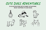 23 Funny dogs vector illustration, an Animal Illustration by Yanakicc (Thumbnail 2 of 9)