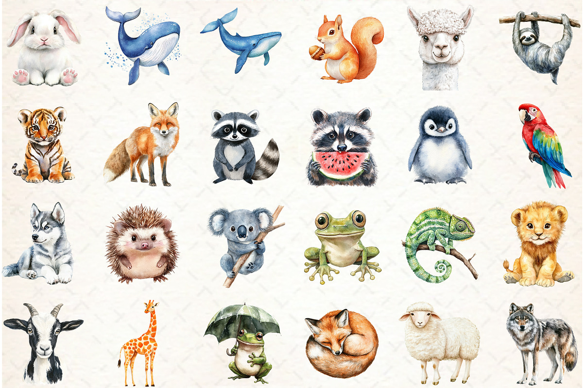 Quirky Humor Animal Sublimation Clip, an Illustration by Libby Wishes (Photo 6 of 6)