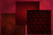 Scarlet Leather Digital Paper, a Texture Illustration by Kandace Lalo Designs (Thumbnail 2 of 3)