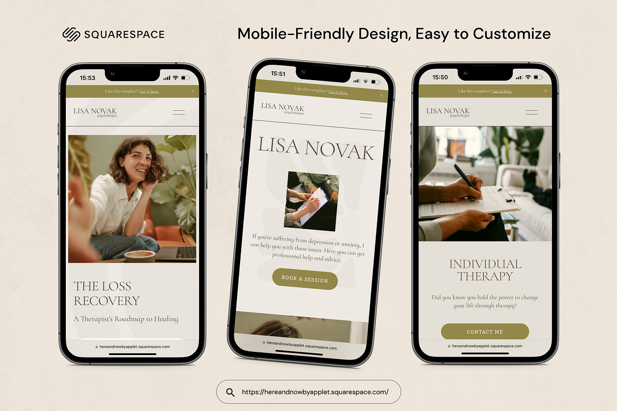 Squarespace Template: Here&Now, a Squarespace Template by Applet Studio (Photo 5 of 7)