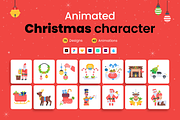 Animated Christmas Characters, a Duotone Icon by Prosymbols (Thumbnail 1 of 11)