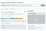 Wireless- Foundation UI Kit, a Templates & Theme by The Clever UI Company (Thumbnail 2 of 2)