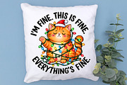 Funny Christmas Cat PNG Clipart, an Object Graphic by Zahyl Studio (Thumbnail 7 of 7)