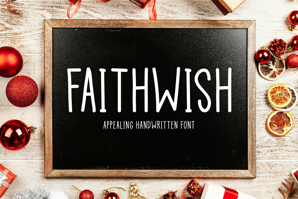 Faithwish Typeface, a Handwritten Font by Seemly Fonts (Photo 1 of 4)