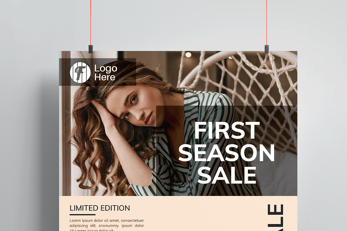 Fashion Style Flyer Layout, a Flyer Template by MightyDesign (Photo 4 of 8)