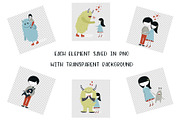 Kids and Monsters, an Animal Illustration by Oksana Stepova (Thumbnail 10 of 11)