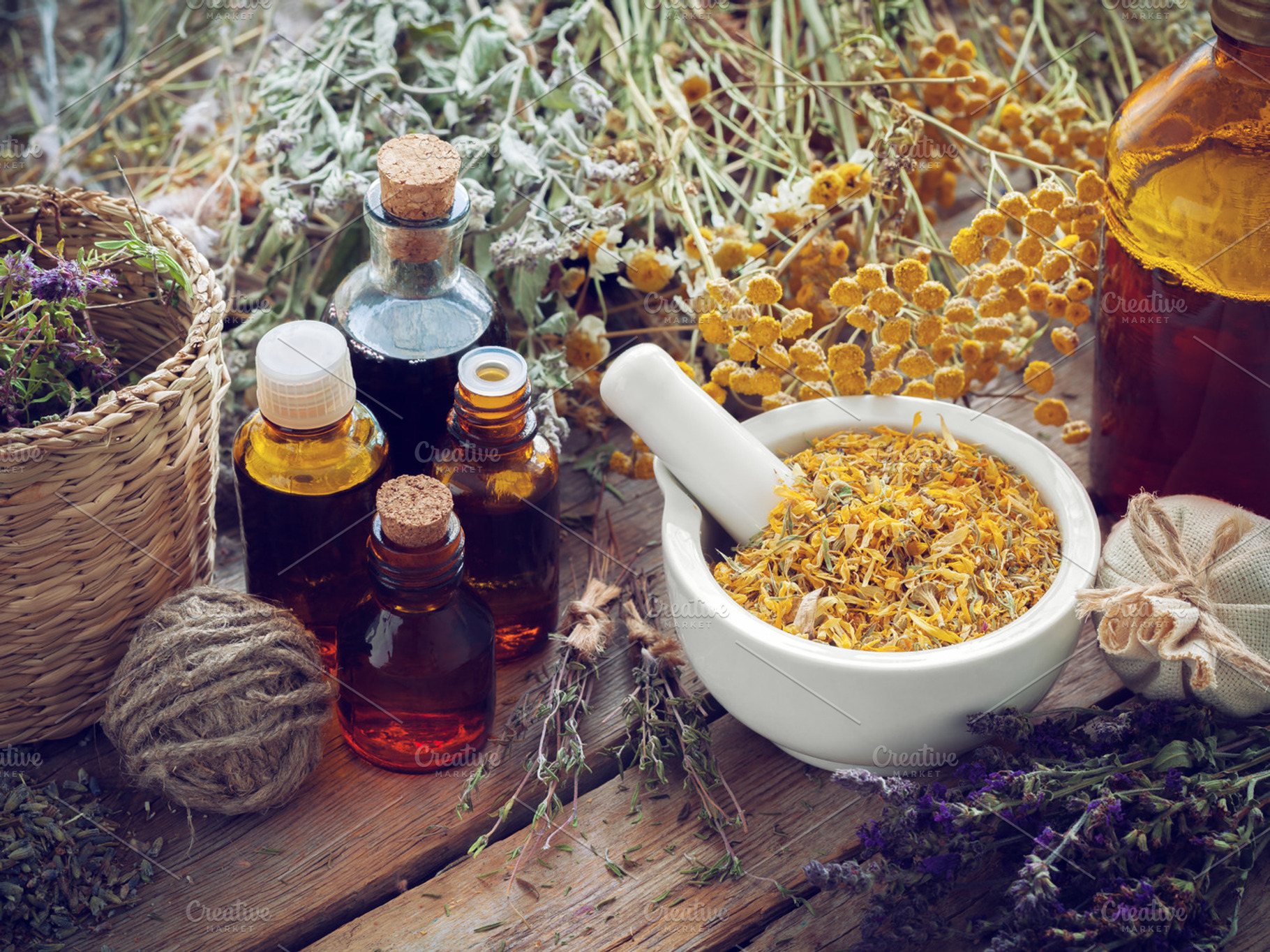 Herbal medicine featuring alternative, aromatherapy, and beverage, a Health & Medical Photo by chamillewhite