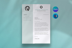 Dental Resume Canva & Word