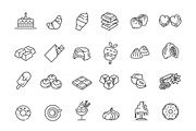 Chocolate icons collection, an Outline Icon by Tettygreen (Thumbnail 1 of 2)