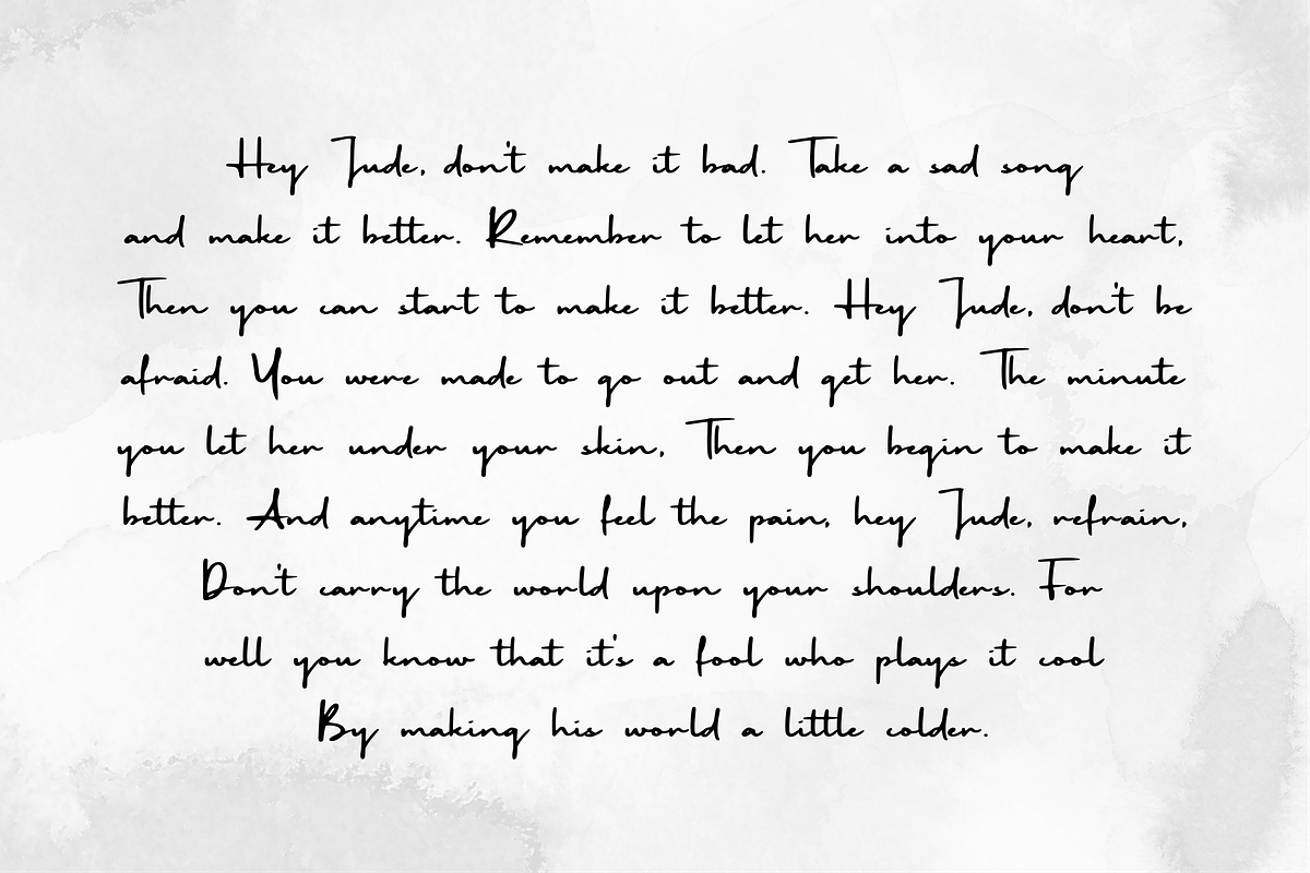 Trilogi Materialism Signature Font, a Script Font by Allouse Studio (Photo 8 of 10)