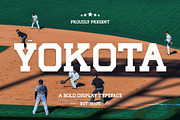 Yokota Bold Display Typeface, a Slab Serif Font by Vadovastd (Thumbnail 1 of 7)