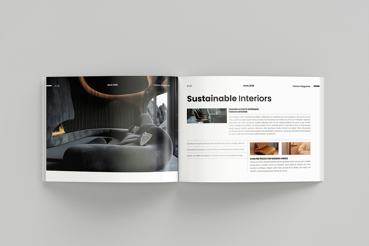 Interior Design Magazine Landscape, a Magazine Template by Spark_Creative (Photo 9 of 13)