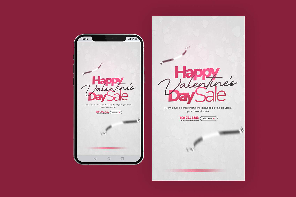Valentine's Day Instagram Stories, a Social Media Template by Saman Osama (Photo 2 of 9)