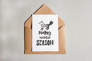Winter quotes & animals, cards., an Animal Illustration by Designwork (Thumbnail 17 of 23)