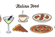 Mediterranean italian style cuisine, a Food Illustration by Valerie Bodnar (Thumbnail 2 of 3)