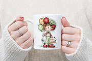 Whimsical Birthday Clipart Birthday, an Illustration by designcity5 (Thumbnail 5 of 5)