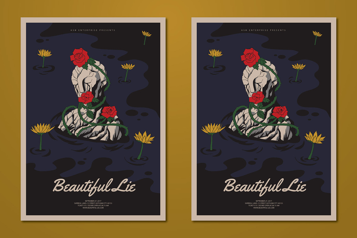 Poetic Surrealist Hand Drawn Flyer, a Flyer Template by ashenterprise (Photo 2 of 3)