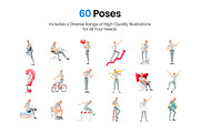 Senior Man – Set of 60 Poses, a Person Illustration by 3DMask (Thumbnail 3 of 6)