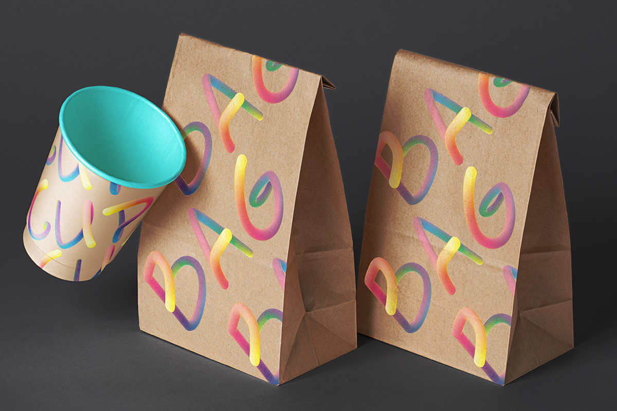 Rainbow Font, a Font by Handmadefont (Photo 7 of 9)