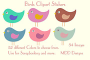 Birds Clipart and Stickers, an Illustration by MDD Designs (Thumbnail 4 of 4)