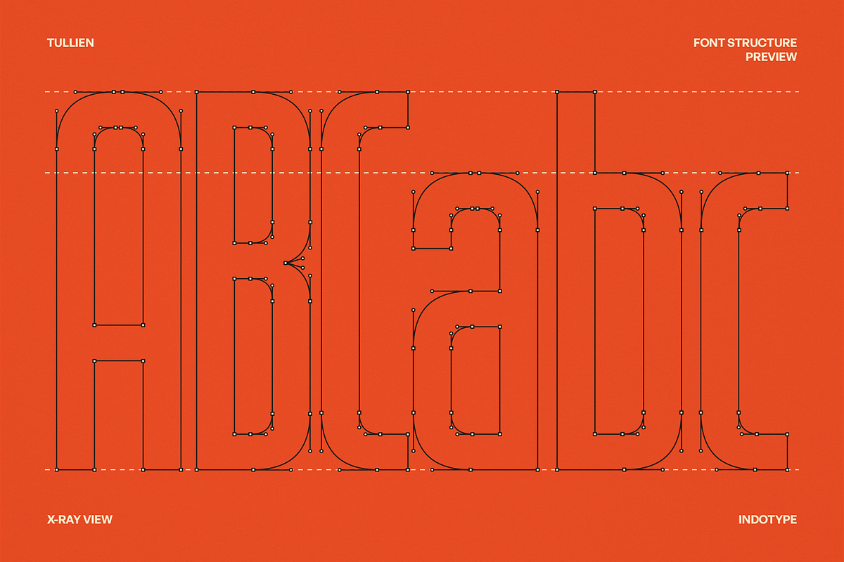 Tullien - Geometric Interlock Sans, a Font by Indotype Foundry (Photo 4 of 10)