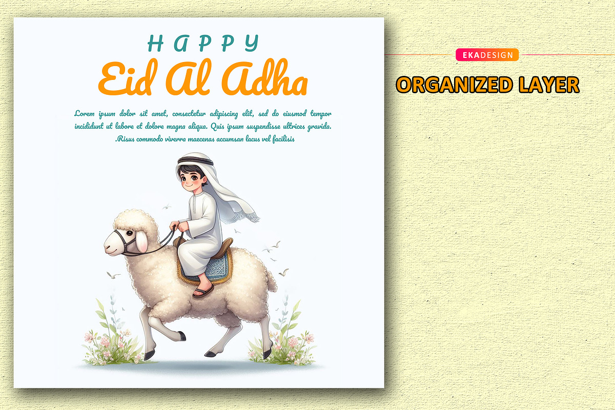 Eid al-Adha Celebration Poster Vol 3, a Social Media Template by Eka Design (Photo 4 of 4)