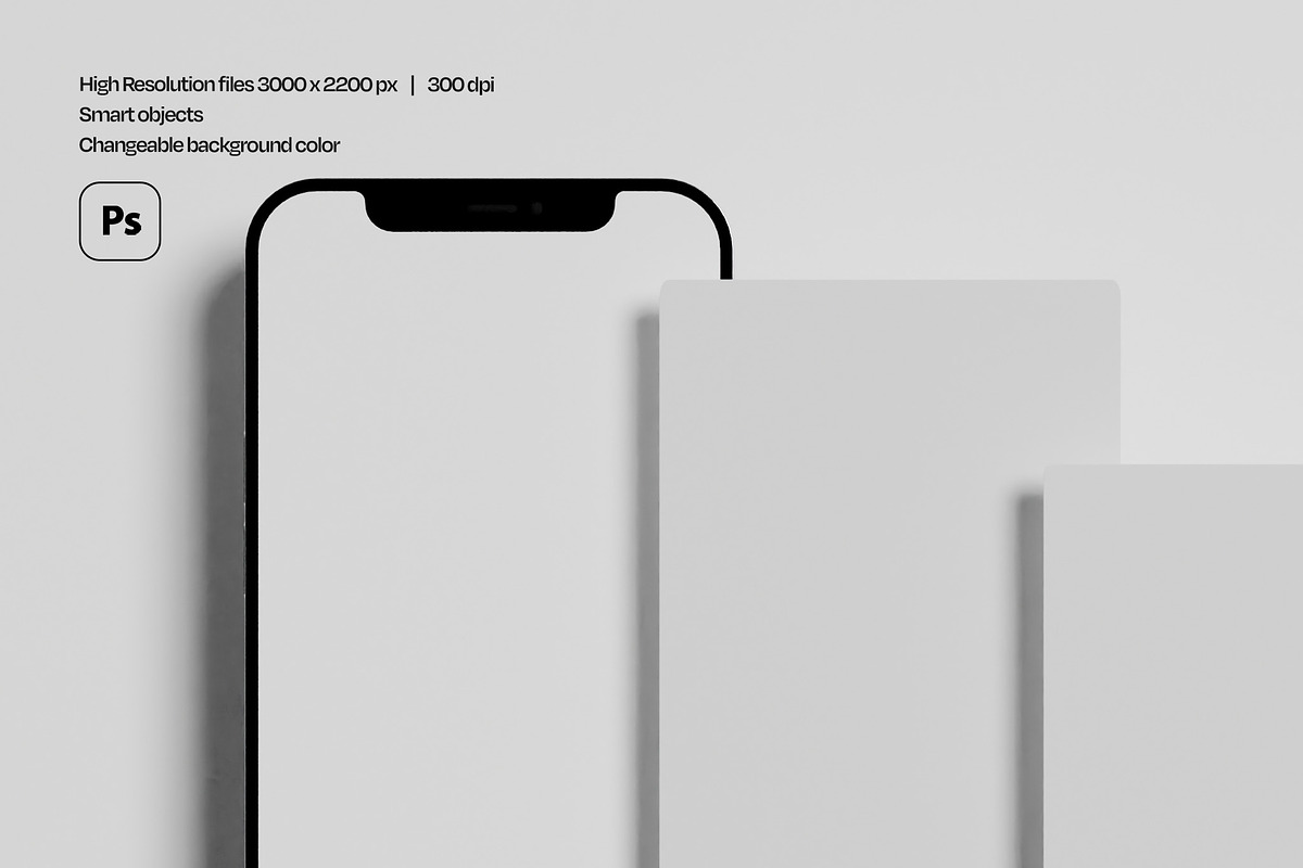 Social Media Smartphone Mockup Set, an iPhone Mockup by Mego-studio (Photo 4 of 6)