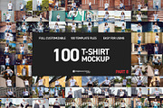 100 T-Shirt Mock-Up Part 8, a Shirt Mockup by Freeman Studio (Thumbnail 1 of 7)